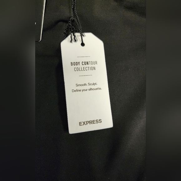 Express body Contour Compress Silky Knotted Front. Thong Bodysuit size small - Picture 7 of 9